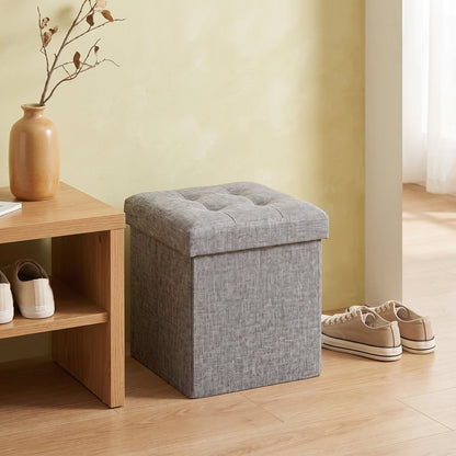 NEST | Petit pouf coffre pliable | Nomaï – mise en situation 1