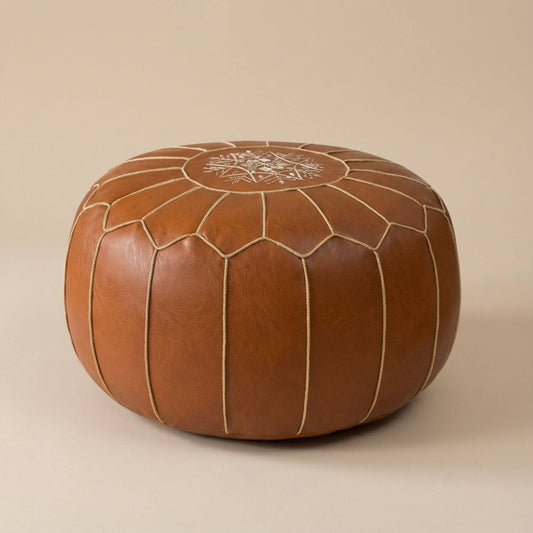Petit pouf marocain | Nomaï Marron 1