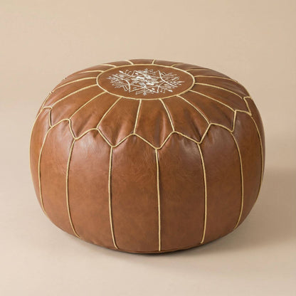 Petit pouf marocain | Nomaï Marron 2