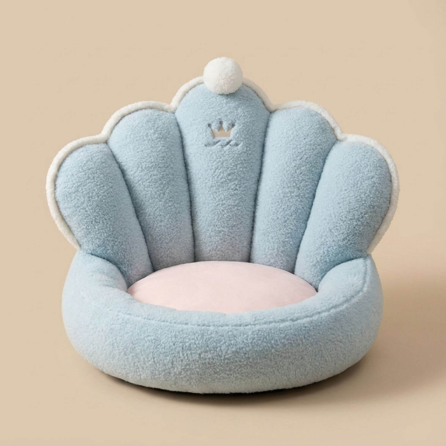 Petit pouf sol enfant | Nomaï Bleu / 50x40cm