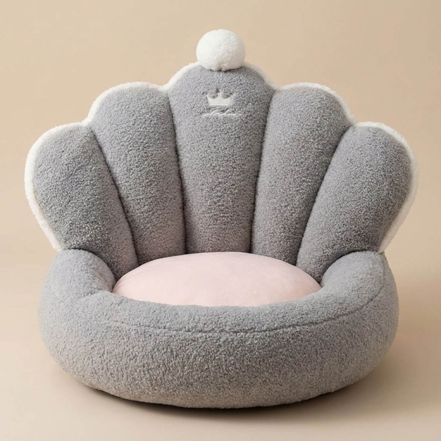 Petit pouf sol enfant | Nomaï Gris foncé / 50x40cm