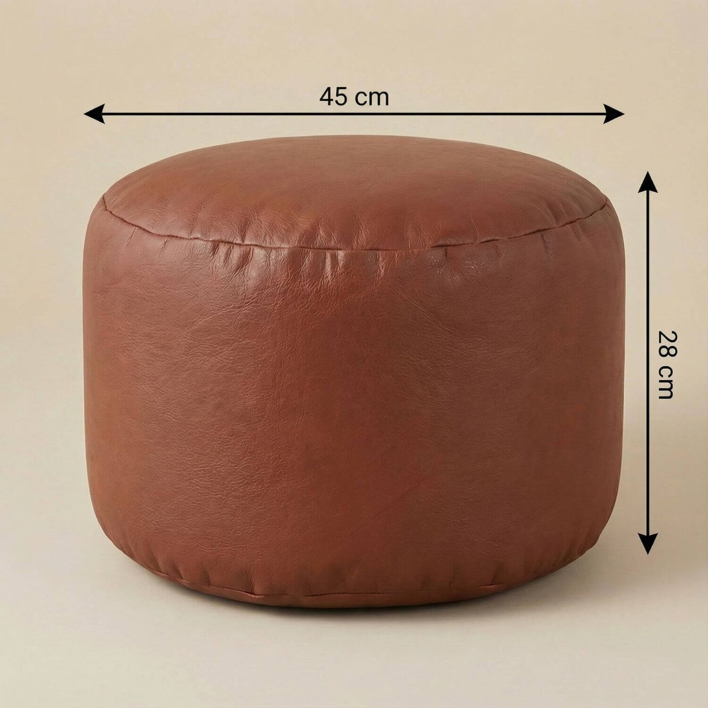 Pouf blanc rond | Nomaï