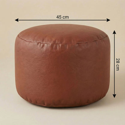 Pouf blanc rond | Nomaï