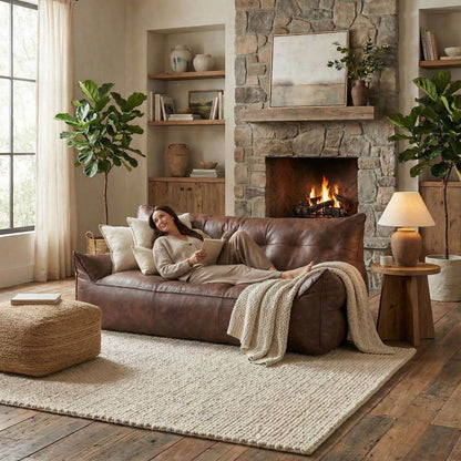 Pouf canapé contemporain | Nomaï