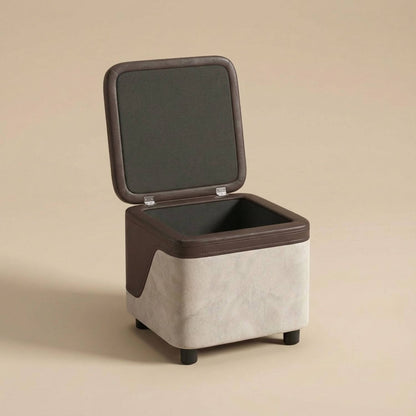 Pouf coffre cuir | Nomaï