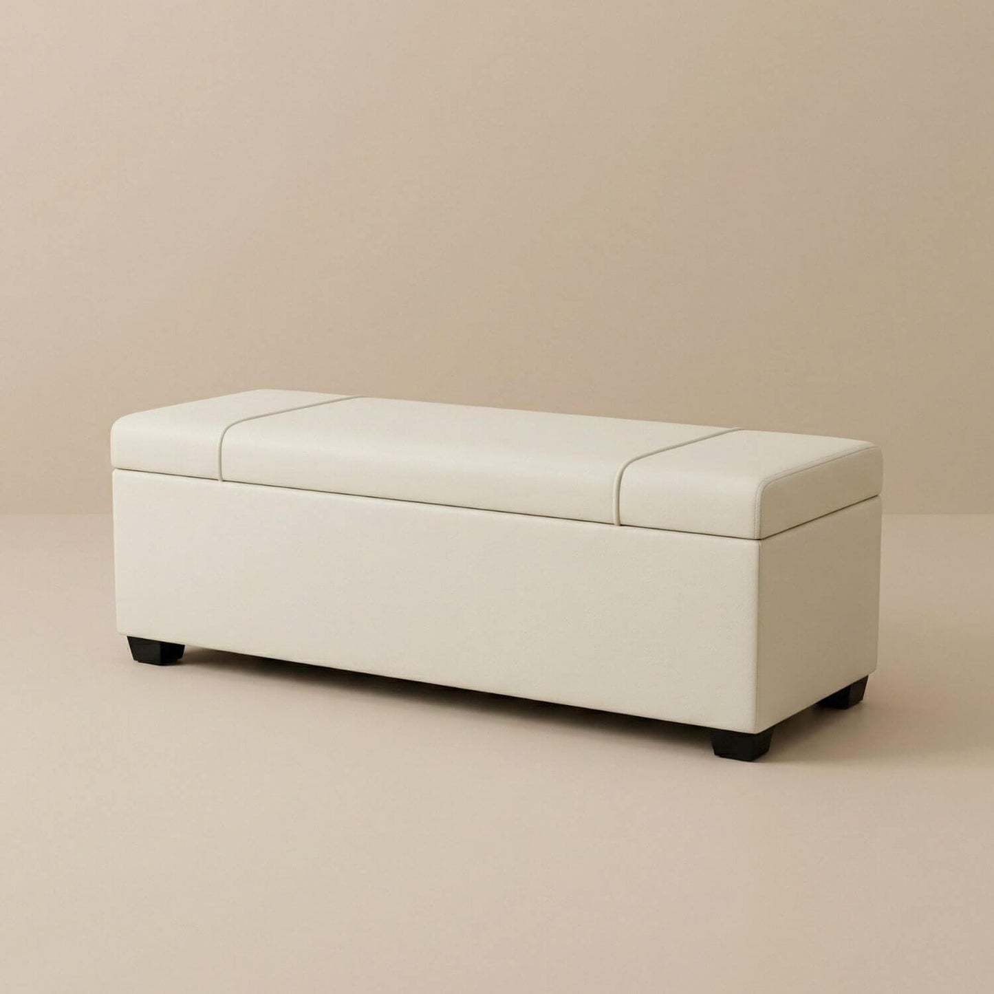 Pouf coffre de rangement design | Nomaï Blanc