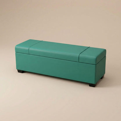 Pouf coffre de rangement design | Nomaï Bleu