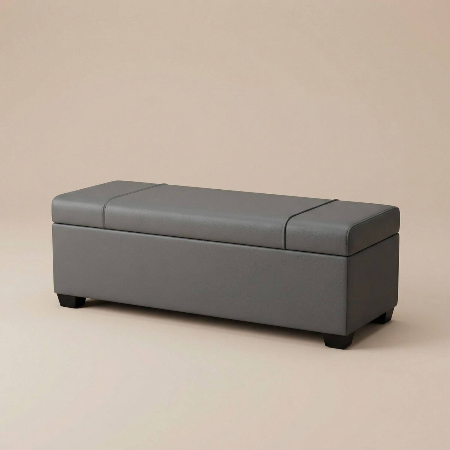 Pouf coffre de rangement design | Nomaï Gris