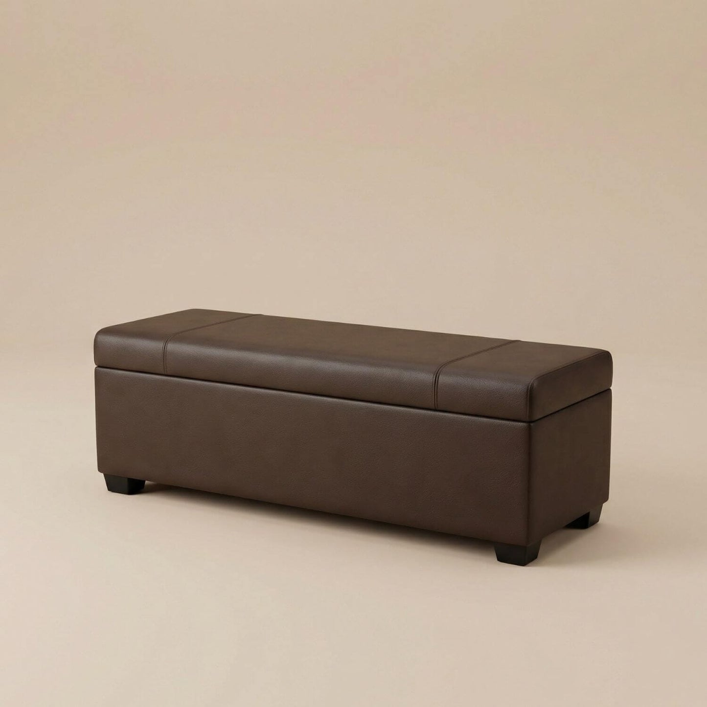 Pouf coffre de rangement design | Nomaï Marron