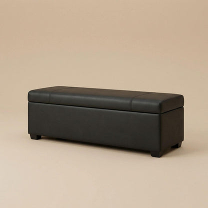 Pouf coffre de rangement design | Nomaï Noir
