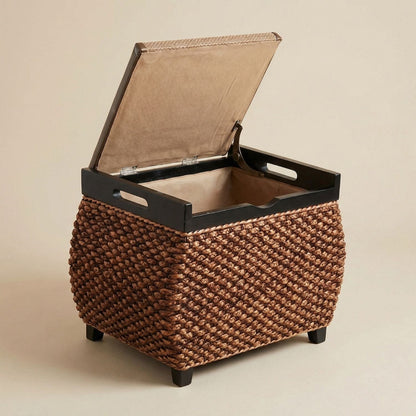 Pouf coffre en bois | Nomaï