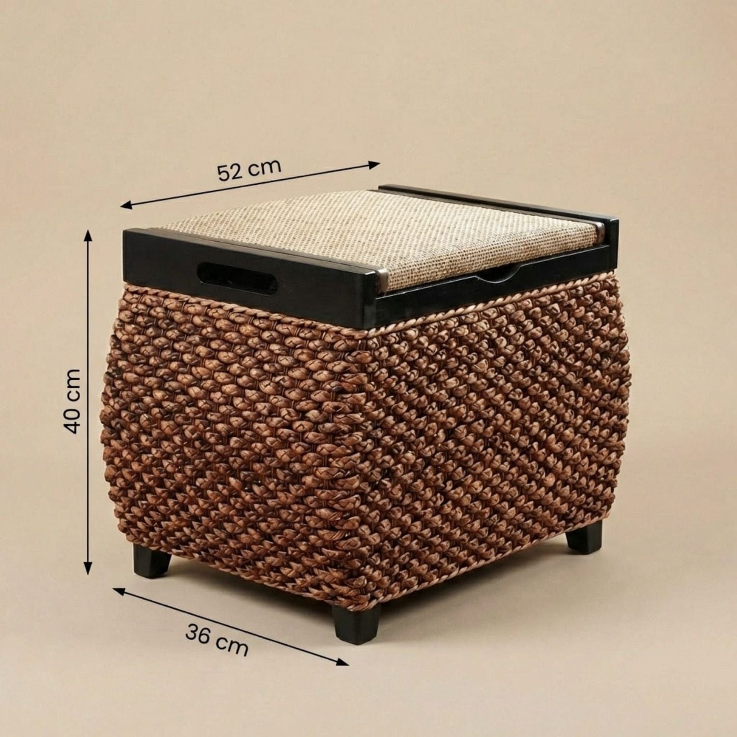 Pouf coffre en bois | Nomaï