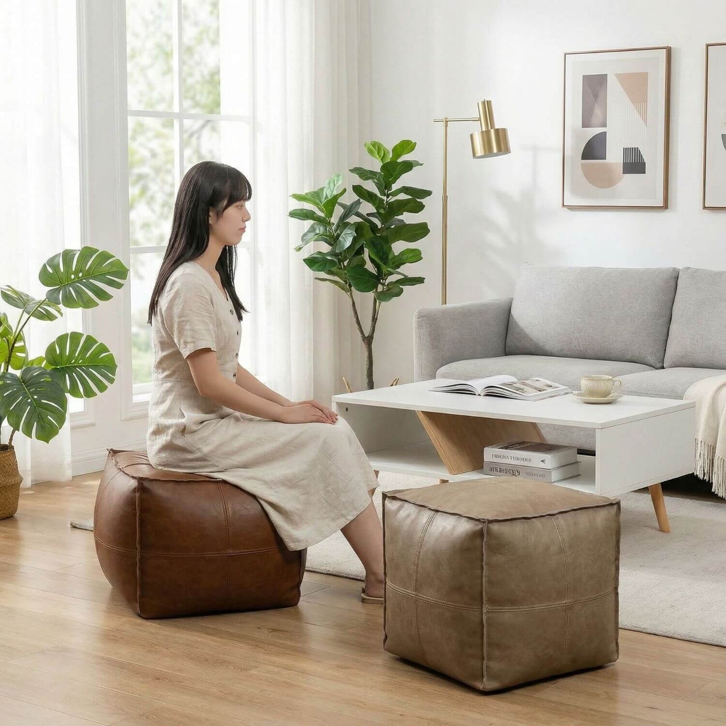 Pouf cube marocain | Nomaï