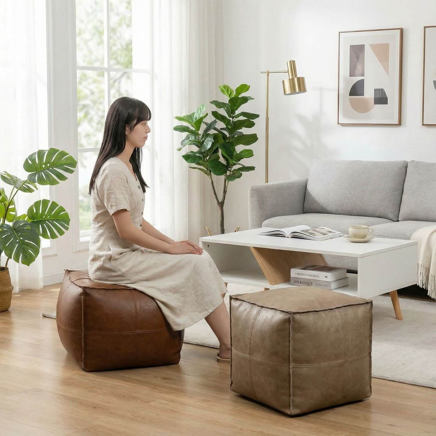 Pouf cube marocain | Nomaï