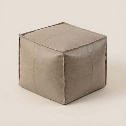 Pouf cube marocain | Nomaï Beige taupe