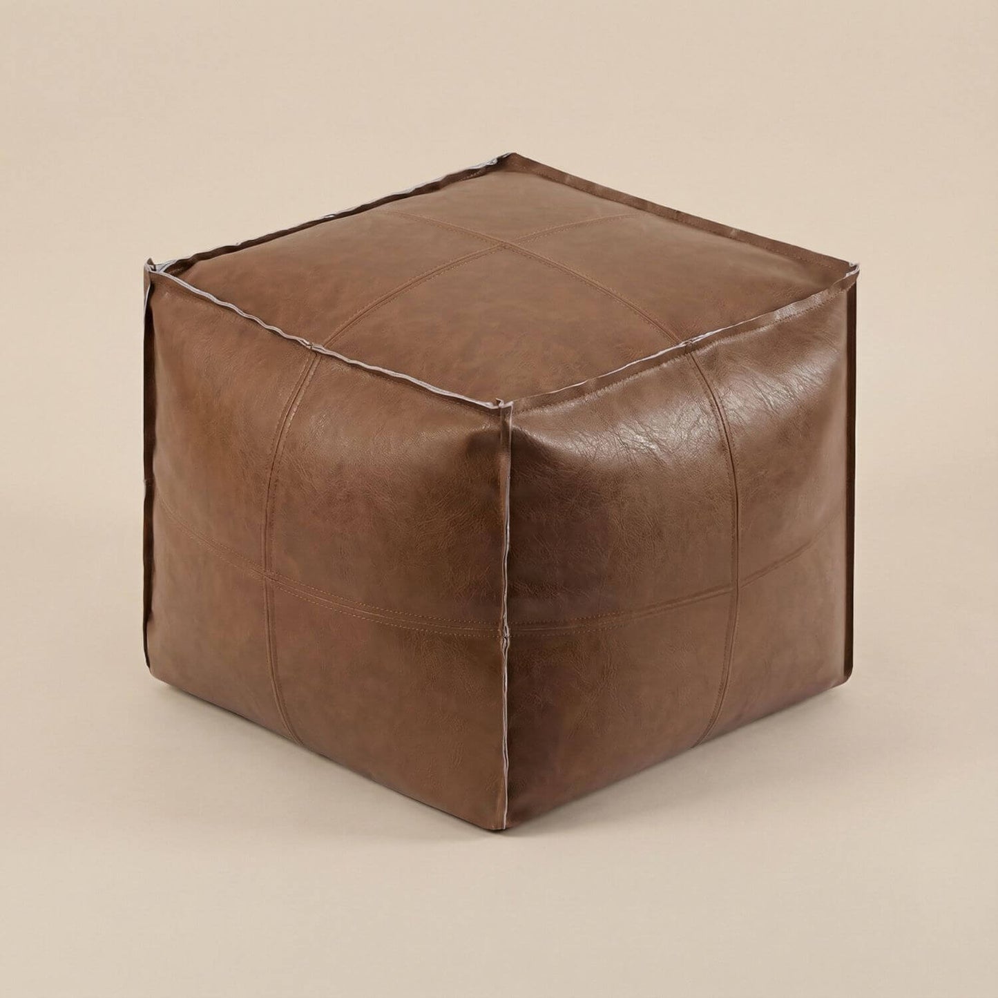 Pouf cube marocain | Nomaï Marron