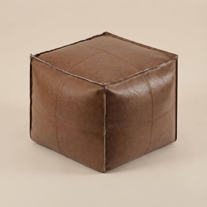 Pouf cube marocain | Nomaï Marron