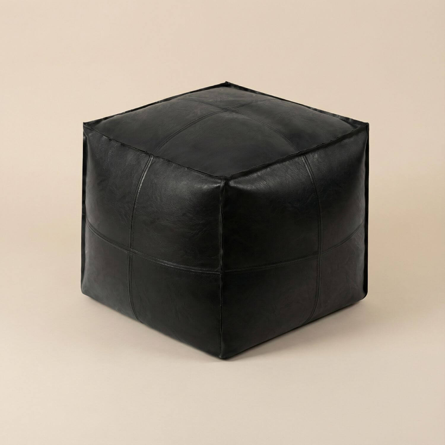 Pouf cube marocain | Nomaï Noir