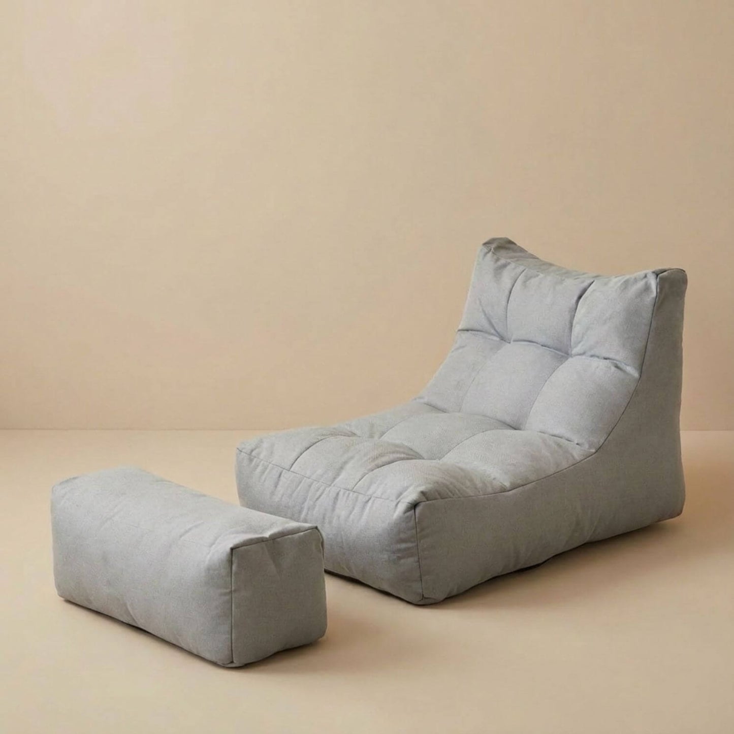 Pouf de chambre | Nomaï Gris clair