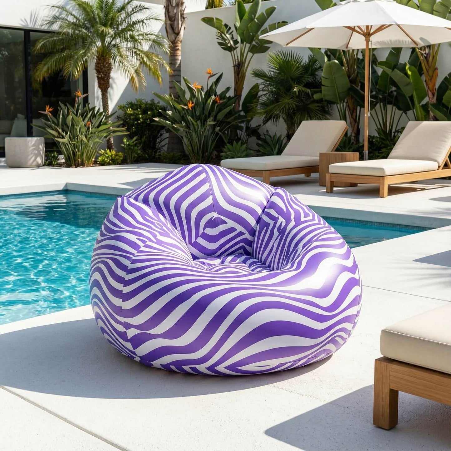 Pouf de jardin gonflable | Nomaï