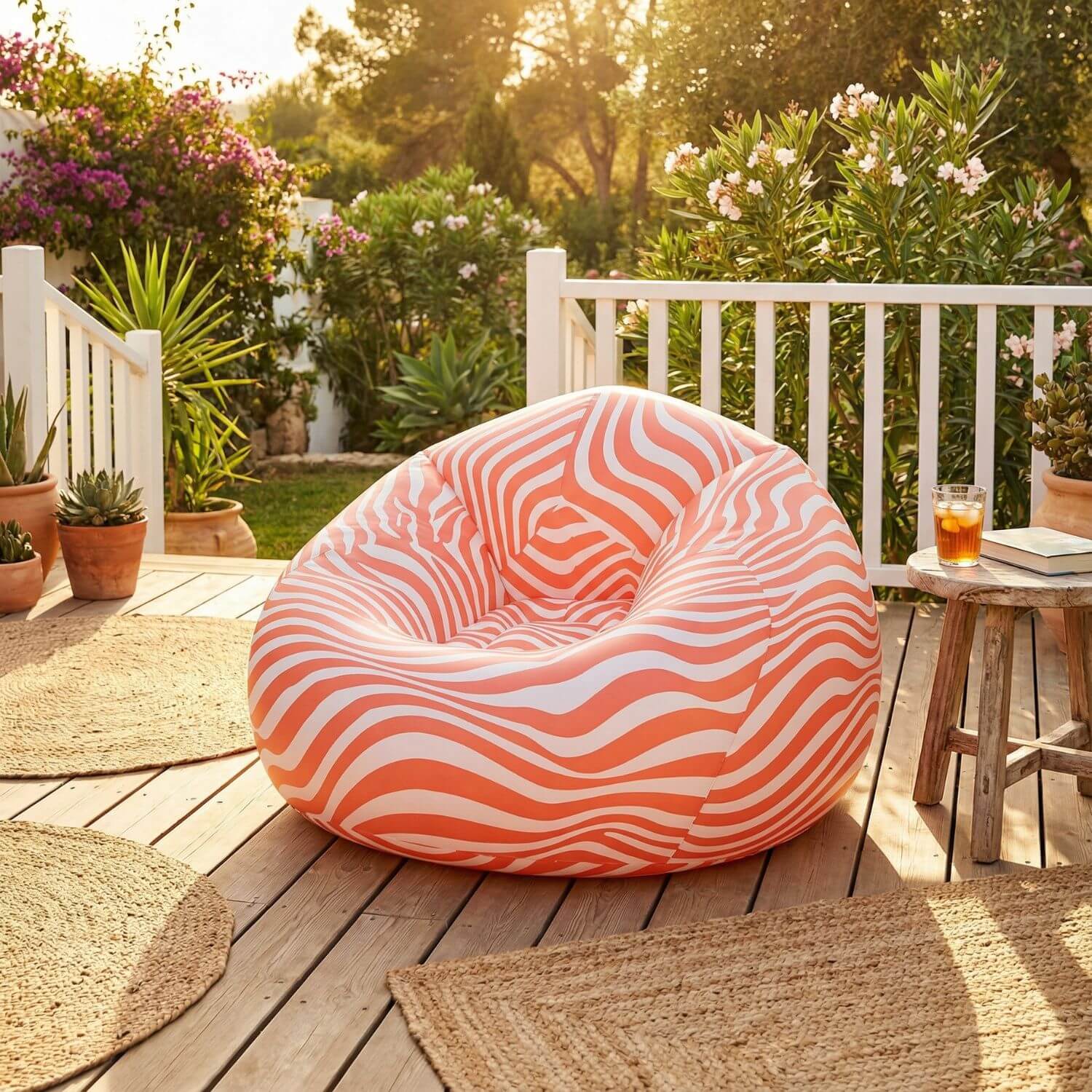 Pouf de jardin gonflable | Nomaï