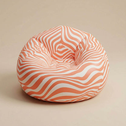 Pouf de jardin gonflable | Nomaï Rose zébré