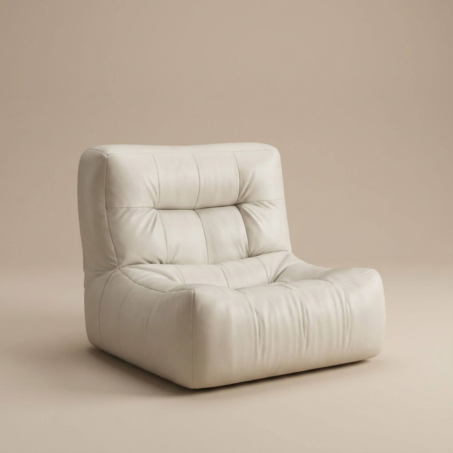 Pouf de salon minimaliste | Nomaï Blanc