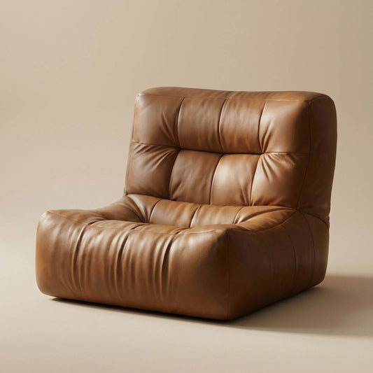 Pouf de salon minimaliste | Nomaï Marron