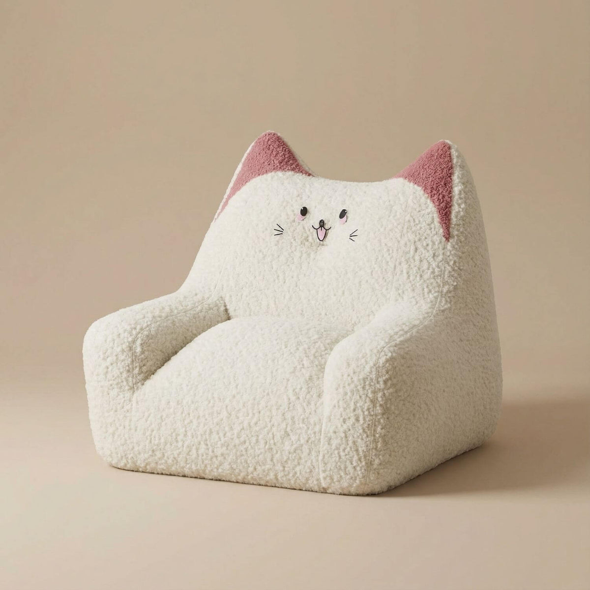 Pouf enfant bouclette | Nomaï Blanc R