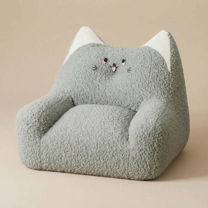 Pouf enfant bouclette | Nomaï gris clair