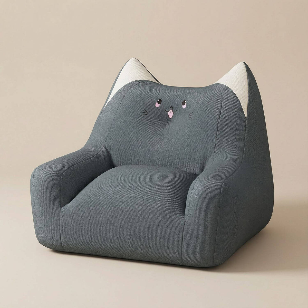 Pouf enfant bouclette | Nomaï Gris foncé