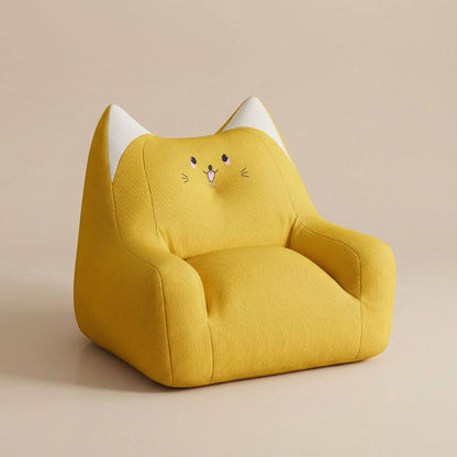 Pouf enfant bouclette | Nomaï Jaune