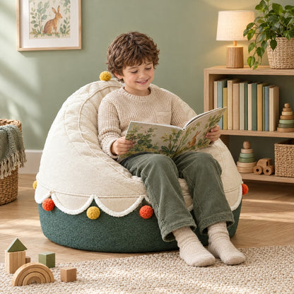 MINI | Pouf enfant cocon d'angle | Nomaï – ambiance 1