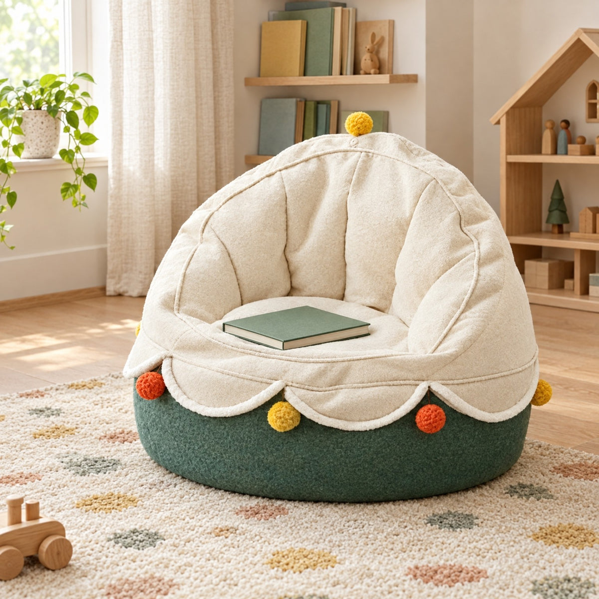 MINI | Pouf enfant cocon d'angle | Nomaï – ambiance 2