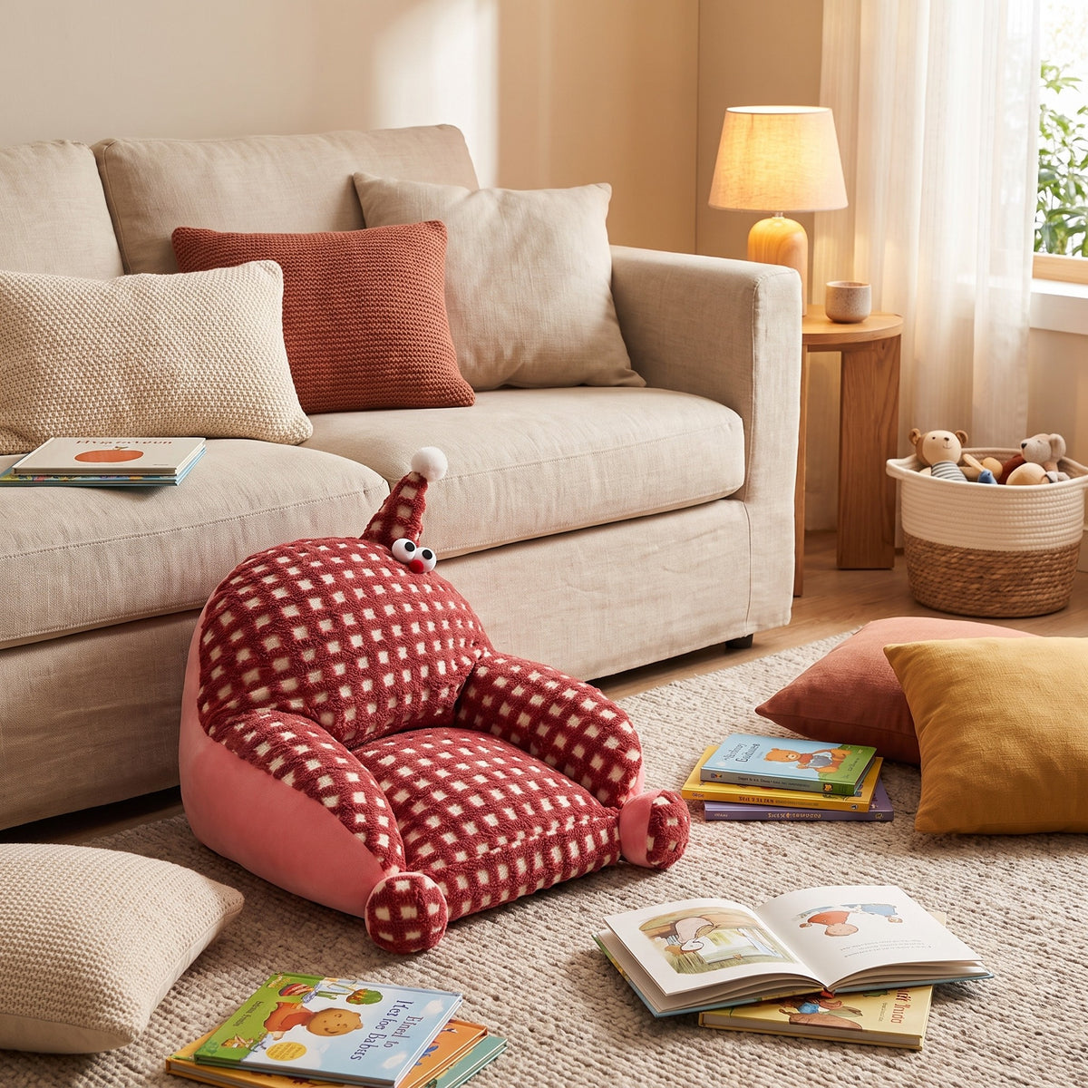 MINI | Pouf enfant peluche au sol | Nomaï – image 7
