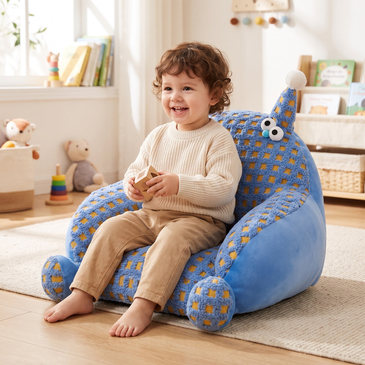 MINI | Pouf enfant peluche au sol | Nomaï – image 8
