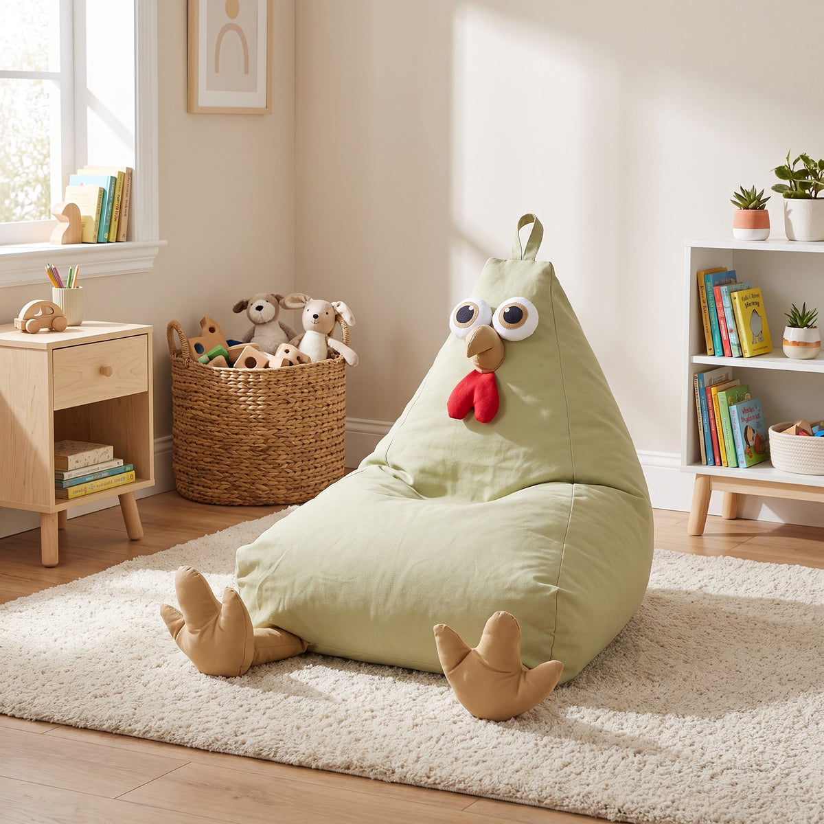 MINI | Pouf enfant poussin coton | Nomaï – image 6