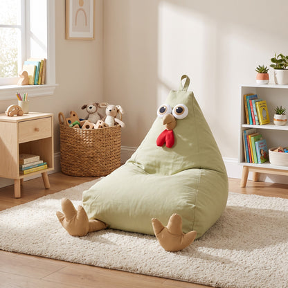 MINI | Pouf enfant poussin coton | Nomaï – image 6