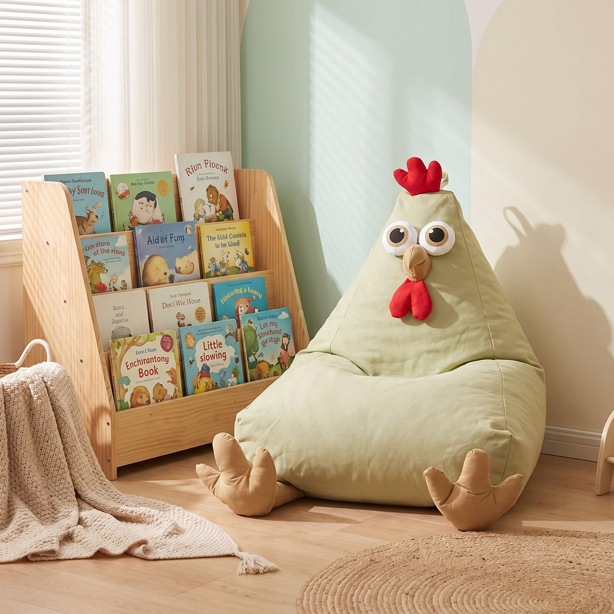 MINI | Pouf enfant poussin coton | Nomaï – image 7