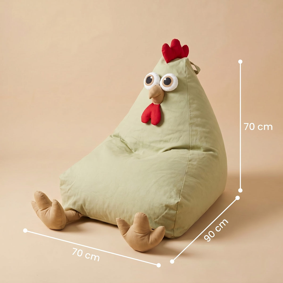 MINI | Pouf enfant poussin coton | Nomaï – image 9