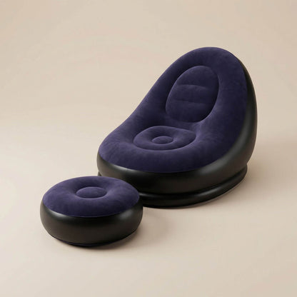 Pouf extérieur gonflable | Nomaï Bleu foncé