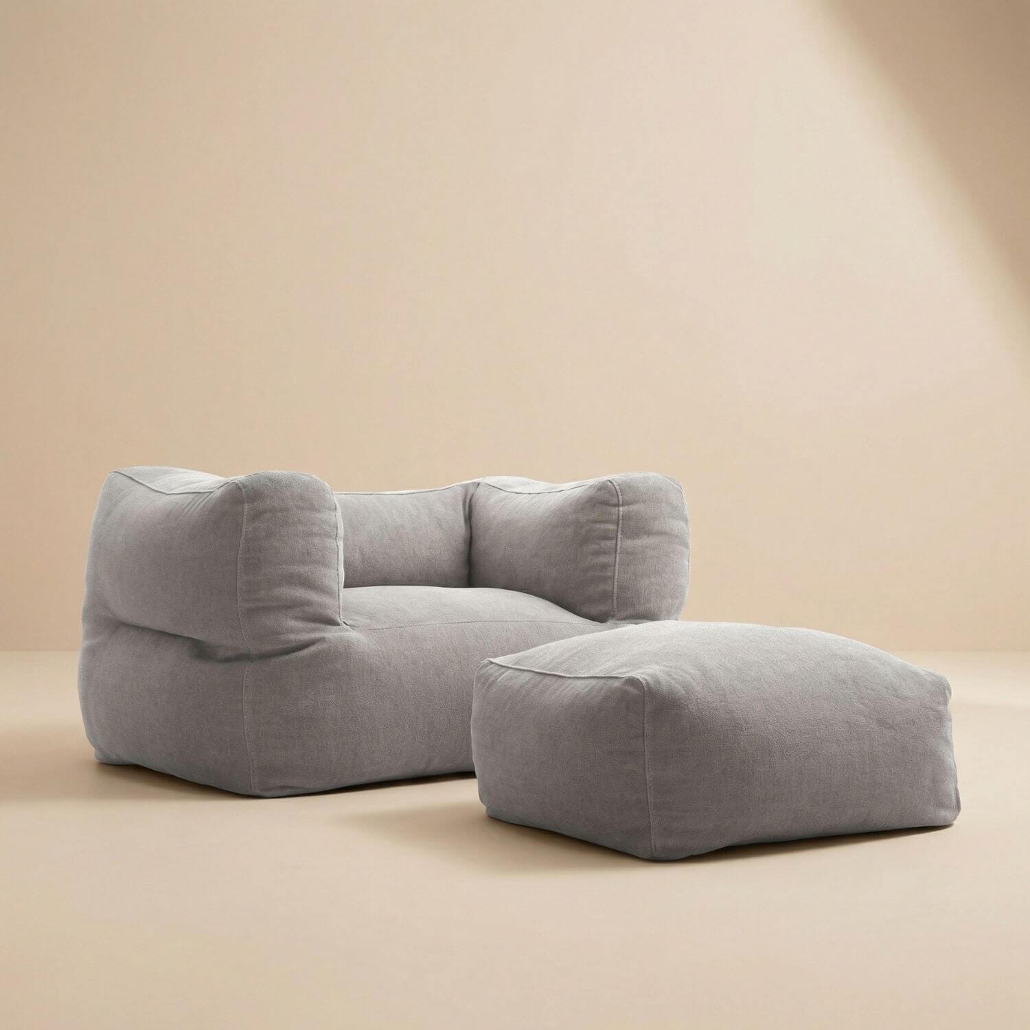 Pouf extérieur pour piscine | Nomaï Gris clair
