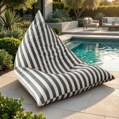 Pouf extérieur rayé | Nomaï