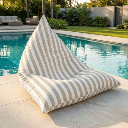 Pouf extérieur rayé | Nomaï
