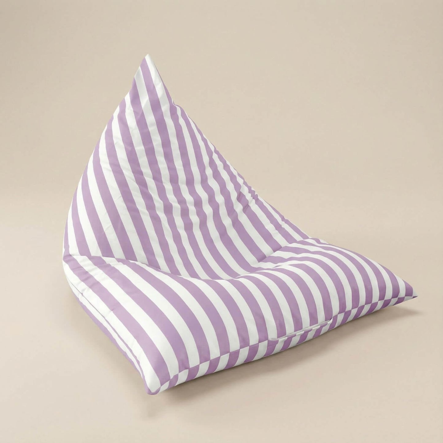 Pouf extérieur rayé | Nomaï Violet