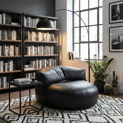 Pouf fauteuil bas arrondi | Nomaï