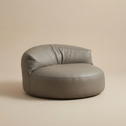 Pouf fauteuil bas arrondi | Nomaï Gris
