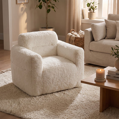 AURA | Pouf fauteuil faux fur hivernal | Nomaï – image 3