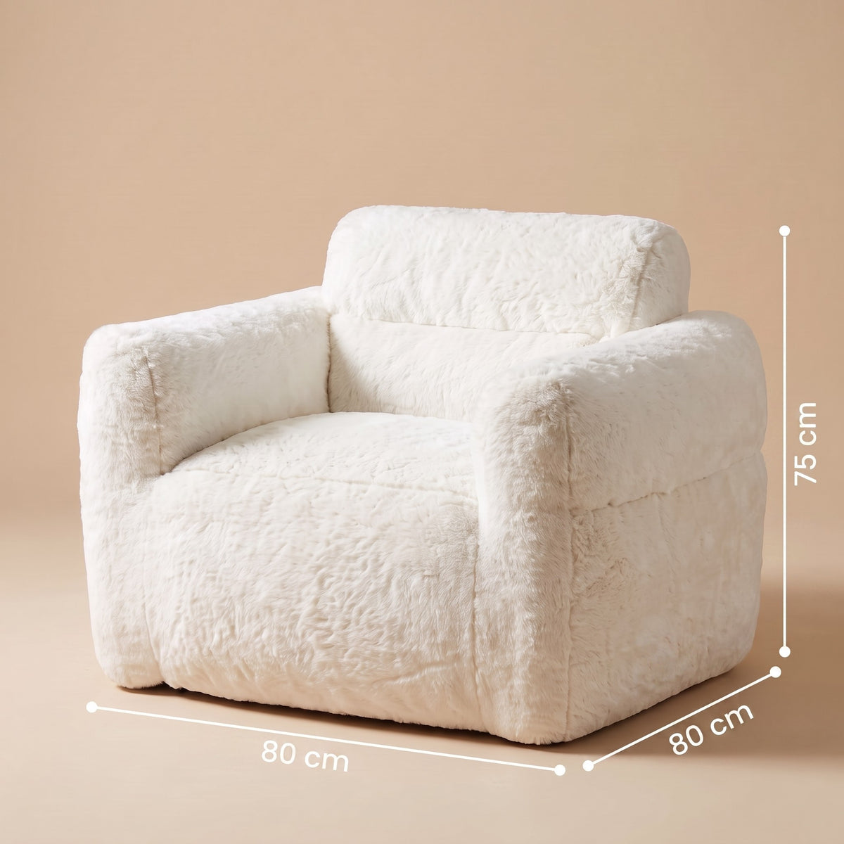 AURA | Pouf fauteuil faux fur hivernal | Nomaï – image 5