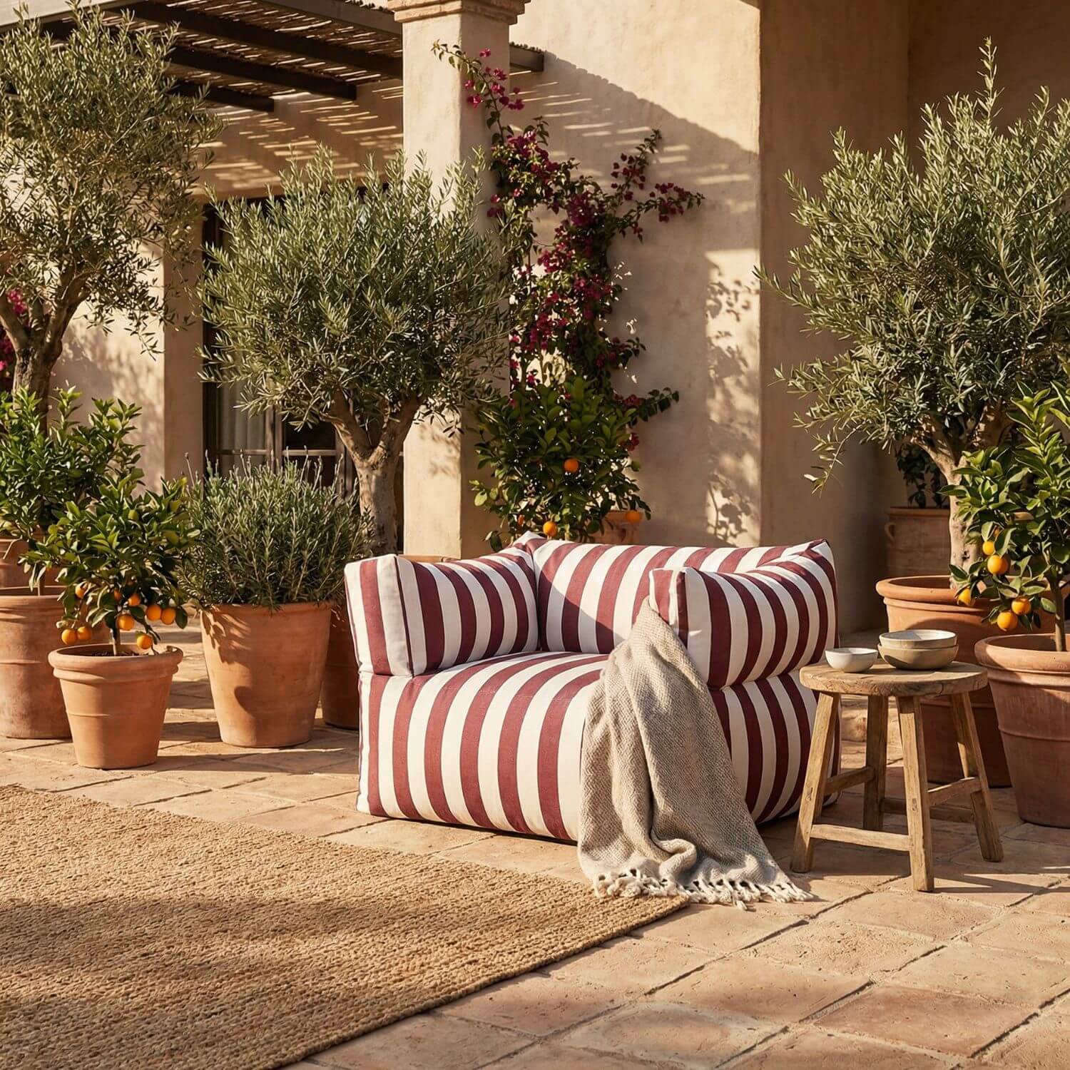 Pouf fauteuil pour extérieur | Nomaï